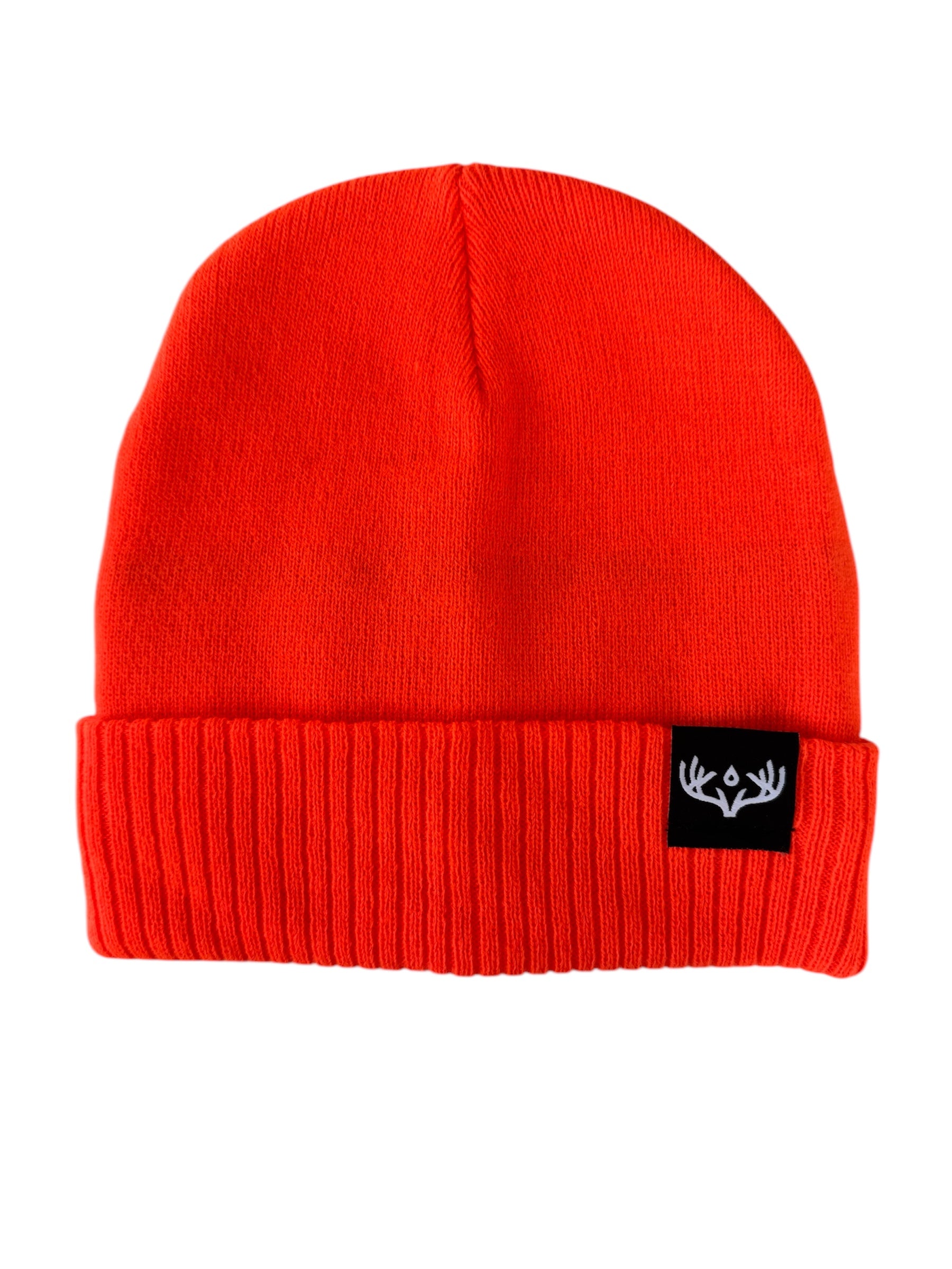 Toque | Orange With Ribbed Knit Cuff