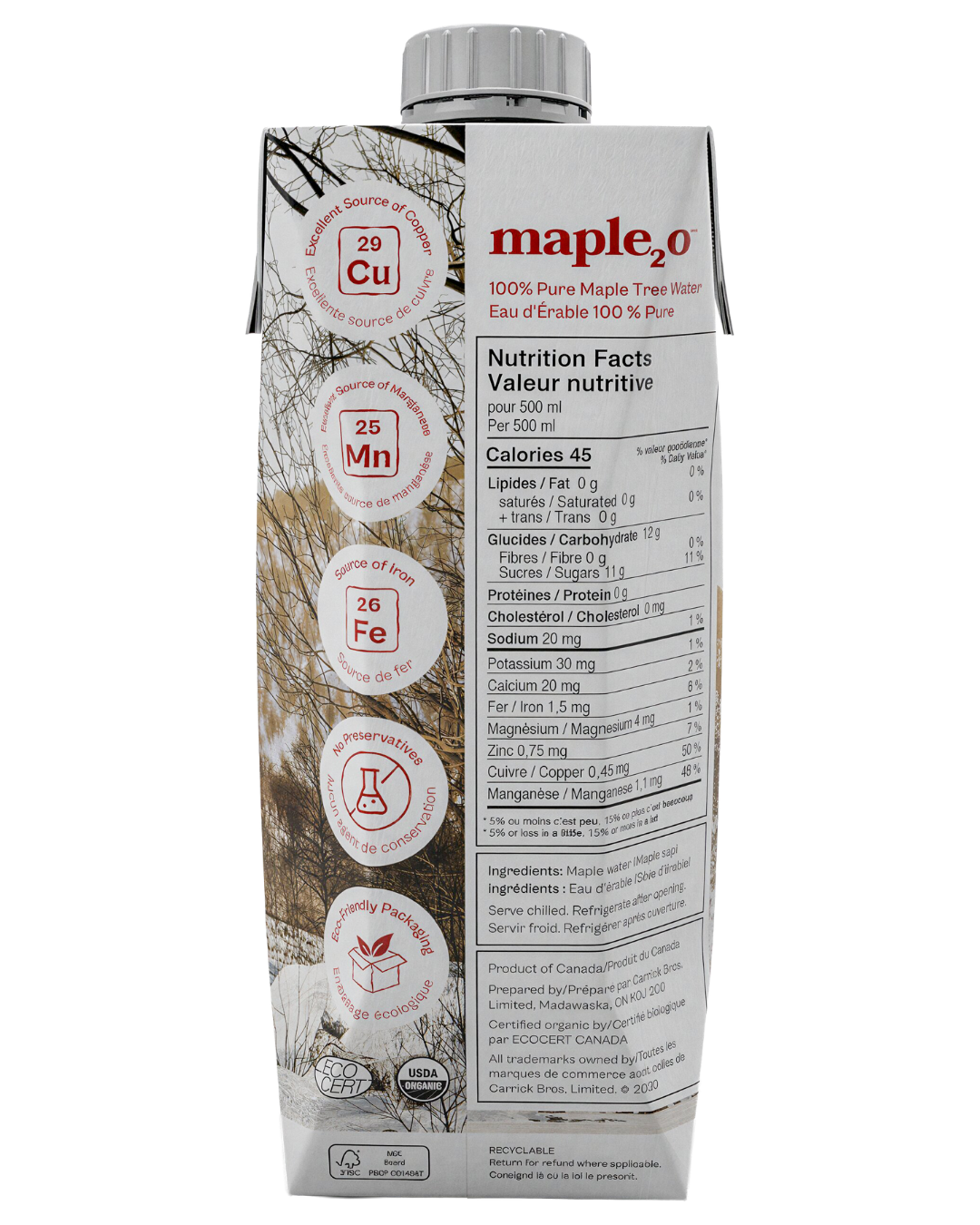 Maple₂O - 500ml - Case of 12